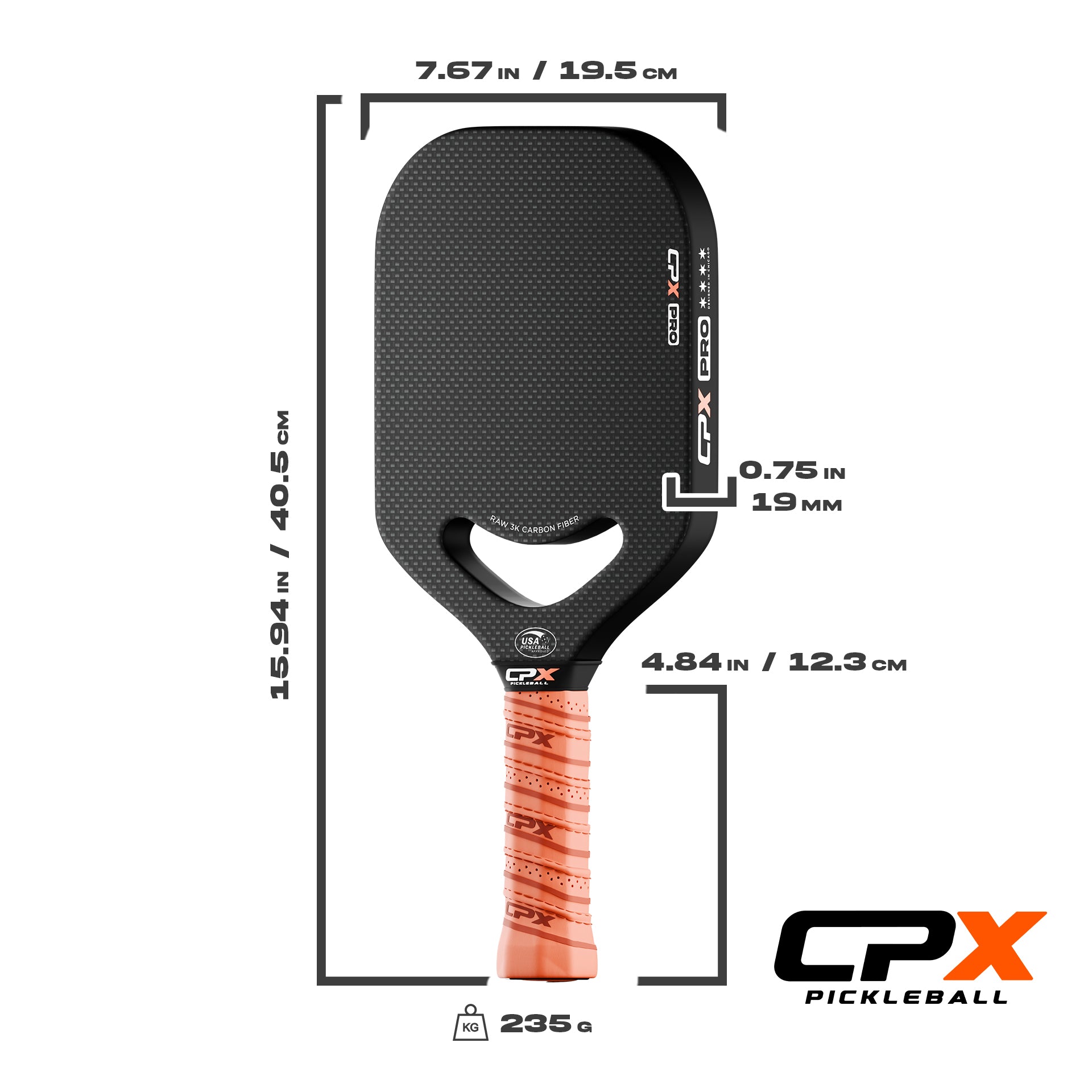 Cpx Pro Series Pickleball Paddle  Amazon listing