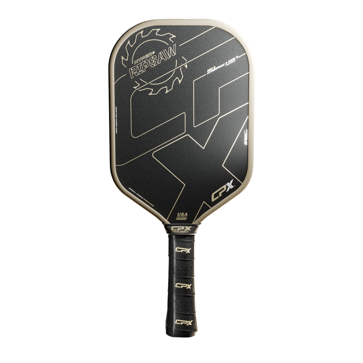 RIPSAW paddle, front view with the face on