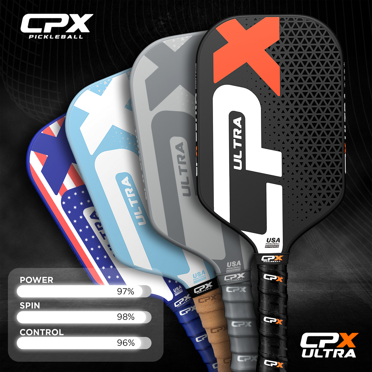 CPX Ultra Pickleball Paddle | Raw Kevlar, PBCoR