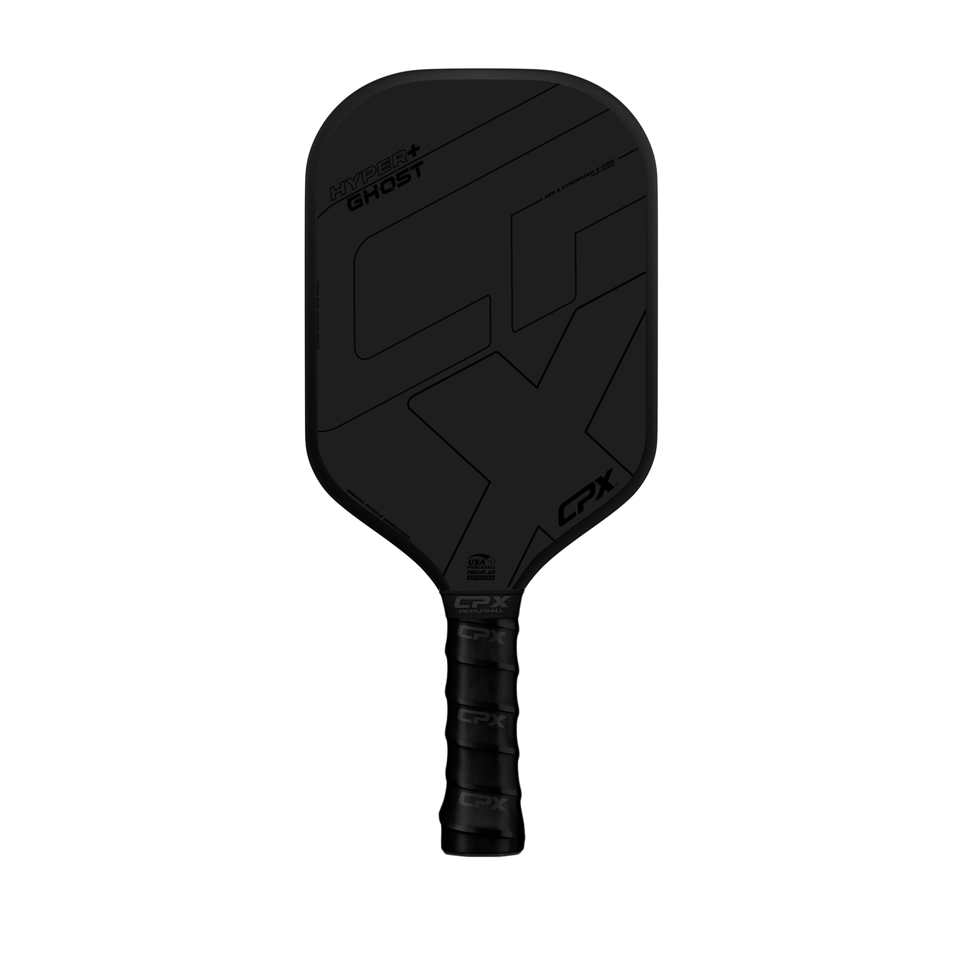CPX Hyper+ Ghost paddle, black on black