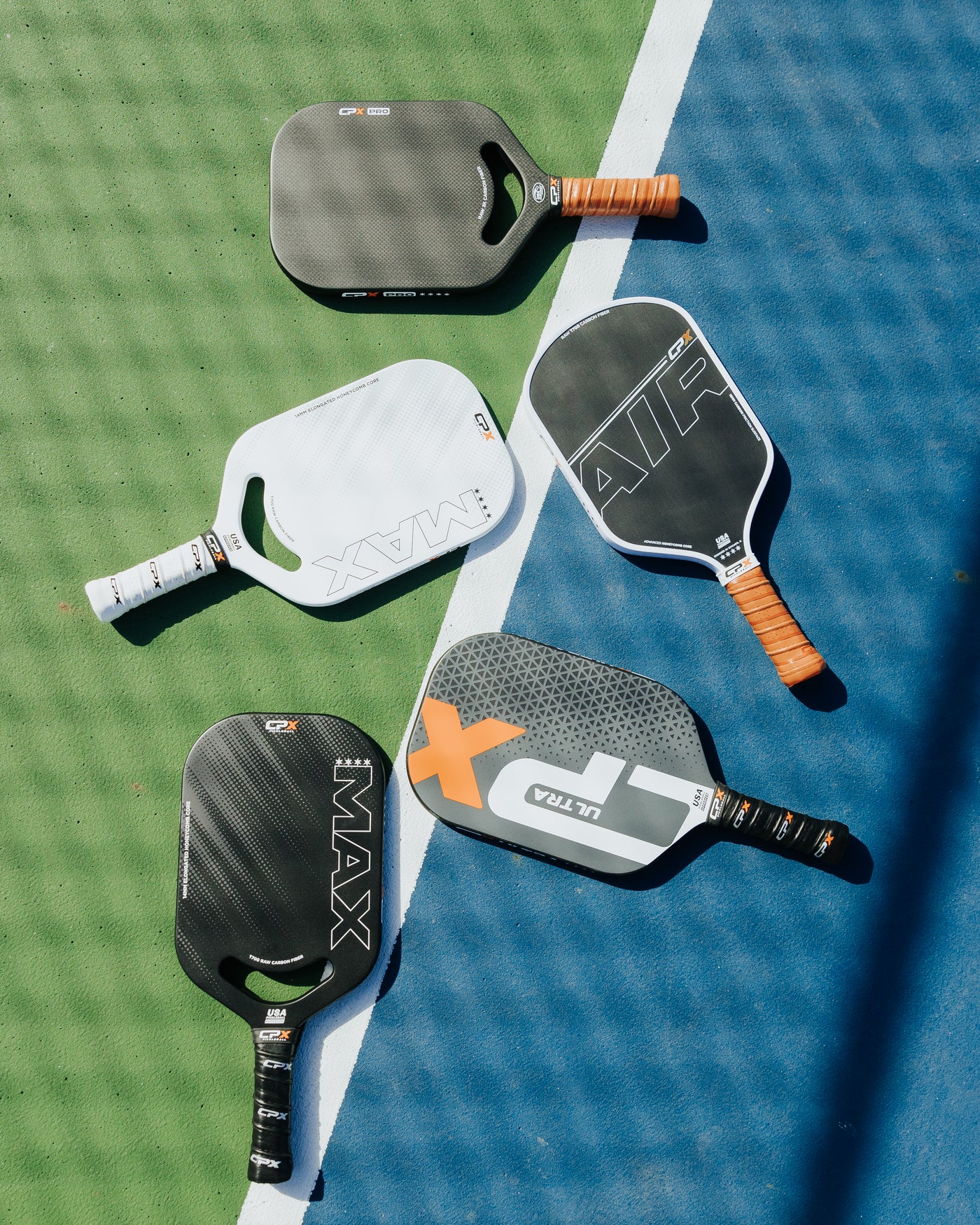 Five paddles, each built for a different game