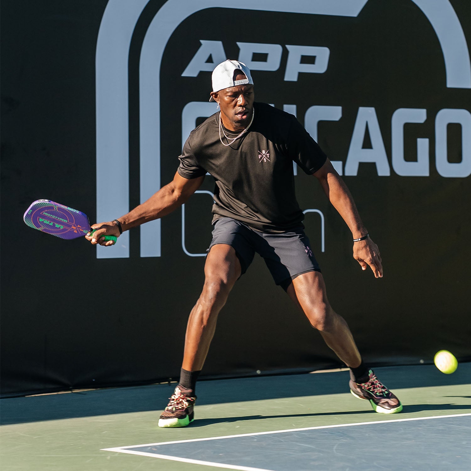 Terrell Owens with CPX pickleball paddle