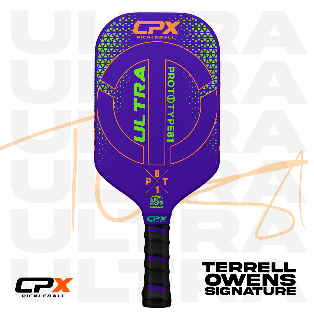 CPX x Terrell Owens Signature Paddle | Kevlar