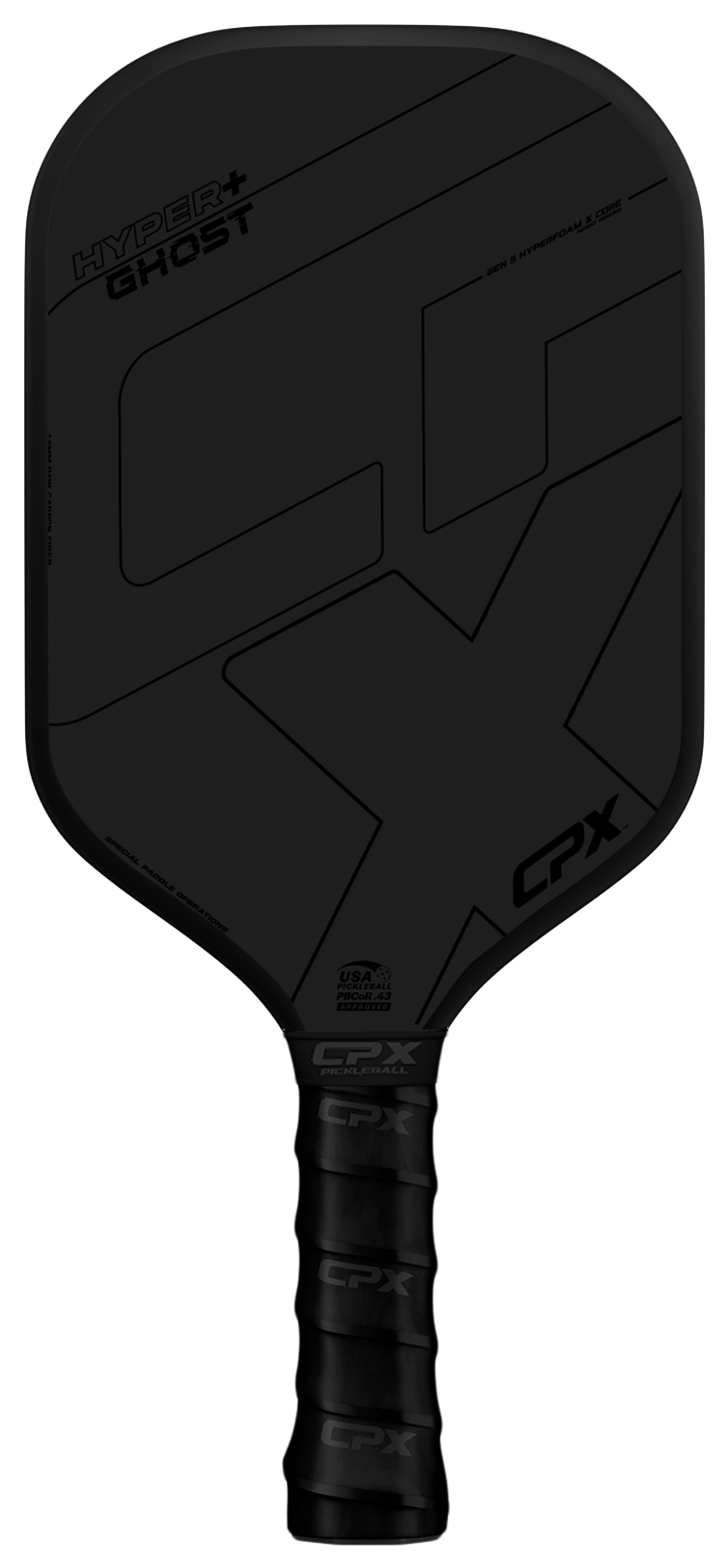 CPX Hyper+ Ghost paddle, black on black